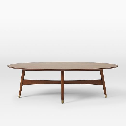 Reeve Mid-Century Coffee Table - Oval - Image 0