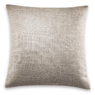 Throw Pillow, 18" sq. Silver, insert - Image 0