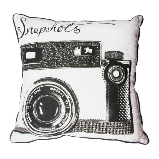 Snapshots Cotton Throw Pillow - 20" x 20" - Polyester/Polyfill - Image 0