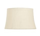 Burlap Upholstered Tapered Drum Lamp Shade-Medium - Image 0