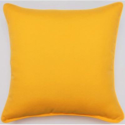 Fresco Throw Pillow - Yellow - 17" H x 17" W - Polyfill - Image 0