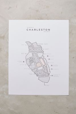 Neighborhood Patterns City Map, Charleston - Image 0