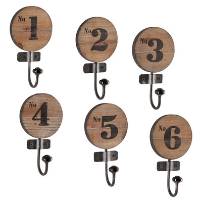 Maesa Decorative Numbered Hook (set of 6) - Image 0