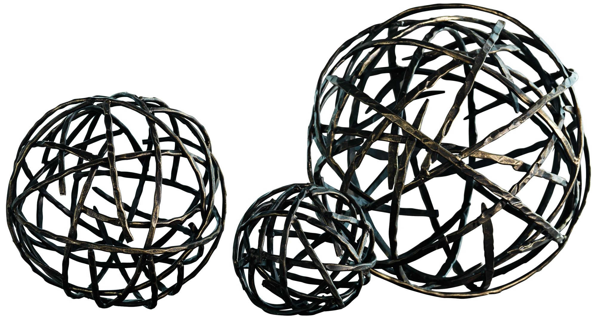 Strap Black Bronze Small Decorative Sphere - Image 0