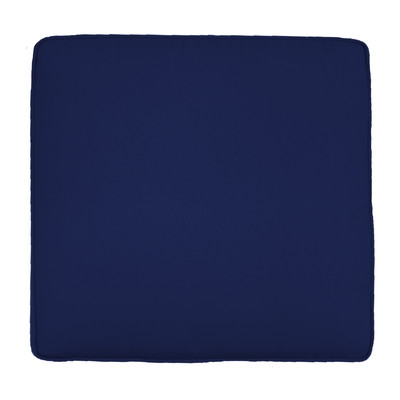 Outdoor Double-Piped Dining Chair Cushion-Fresco Navy -18x18 - Image 0
