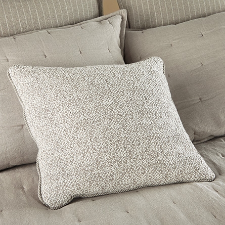 UNION SQUARE PILLOW IN NATURAL WOOL-18"x18"-Insert - Image 0