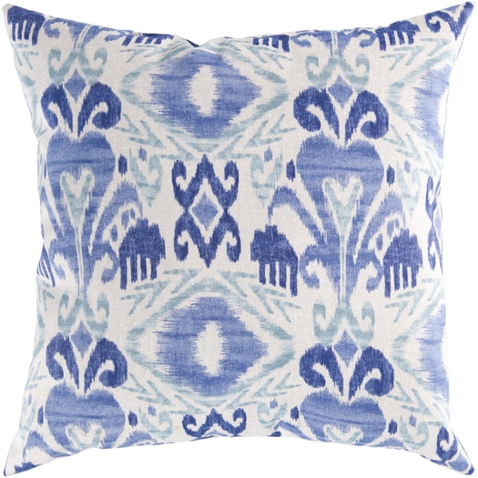 Appealing Aboriginal Pillow Cover - Blue - 18" Sq - Insert Sold Separately - Image 0