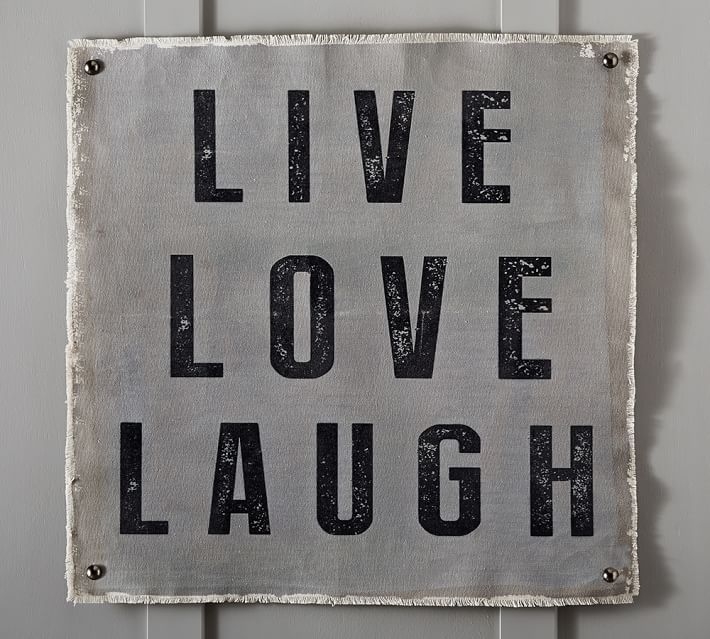 LIVE, LAUGH, LOVE CANVAS WALL ART - Image 0