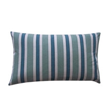 Fun Stripe Cotton Lumbar Pillow - 12x20 - with insert - Image 0