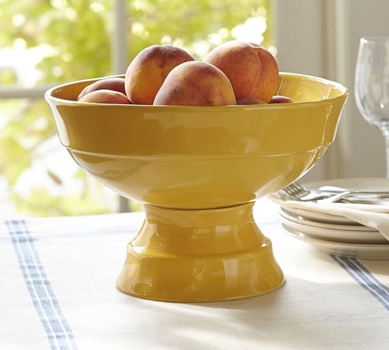 Yellow Ceramic Fruit Bowl - Image 0