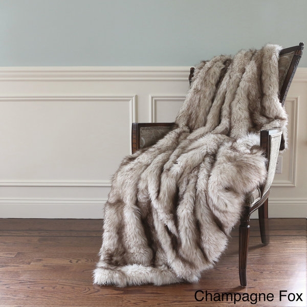 Aurora Faux Fur Throw Blanket - Image 0