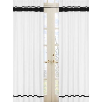 Hotel Cotton Rod Pocket Curtain Panel Pair - 84"h x 42"w - Image 0