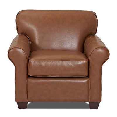 Jennifer Leather Arm Chairby Wayfair Custom Upholstery - Image 0