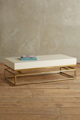 Lacquered Rectangular Coffee Table - Image 0