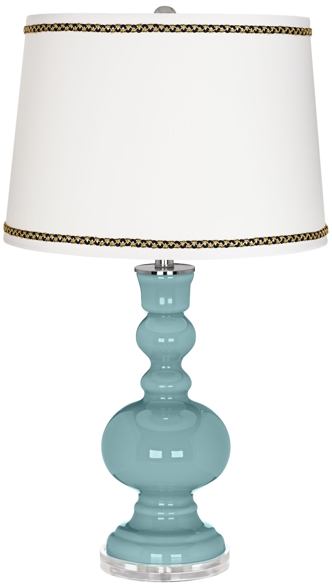 Raindrop Apothecary Table Lamp with Ric-Rac Trim - Image 0