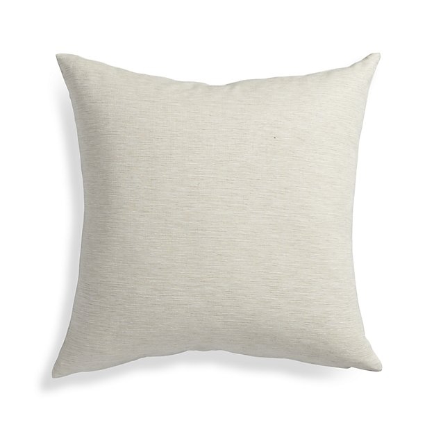 Linden Natural 18" Pillow with Down-Alternative Insert - Image 0
