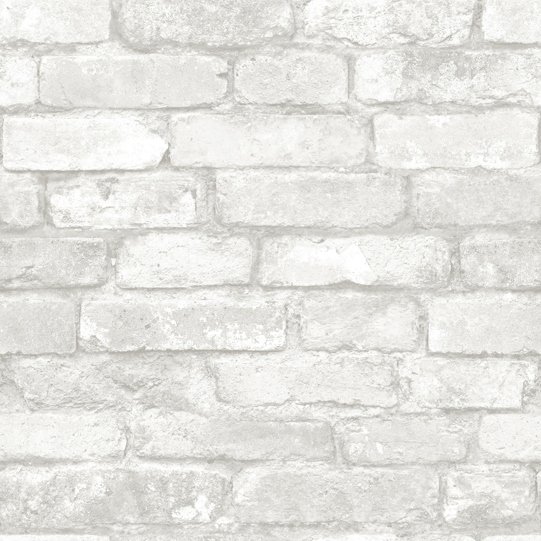 Grey and White Brick Peel And Stick Wallpaper - Image 0