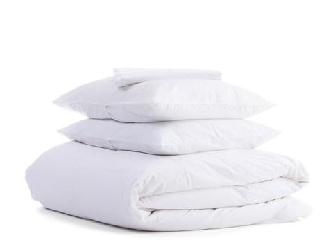 Percale Venice TOP SHEET in King/Cal King, White - Image 0