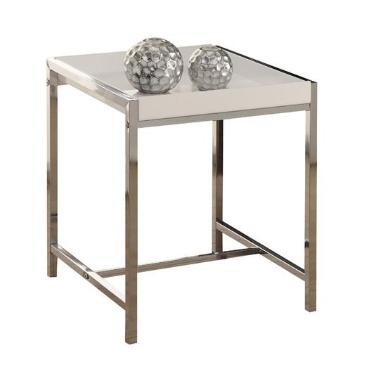 Casey End Table - White - Image 0