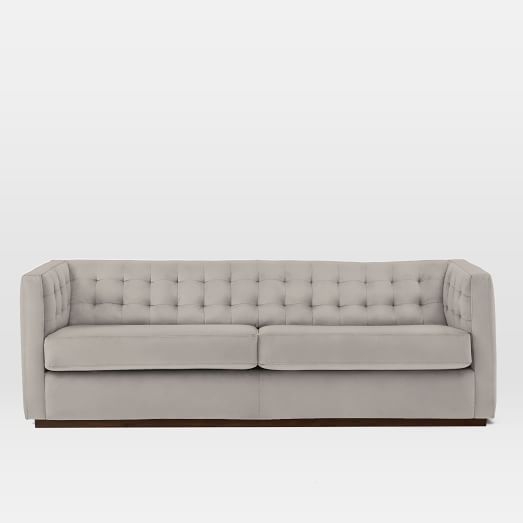 Rochester Sofa, Marled Microfiber, Ash Gray - Image 0