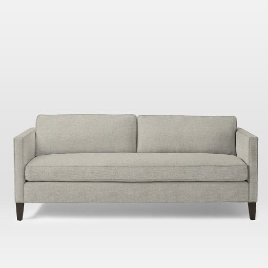 Dunham Down-Filled Sofa - Box Cushion - Twill, Stone - Image 0