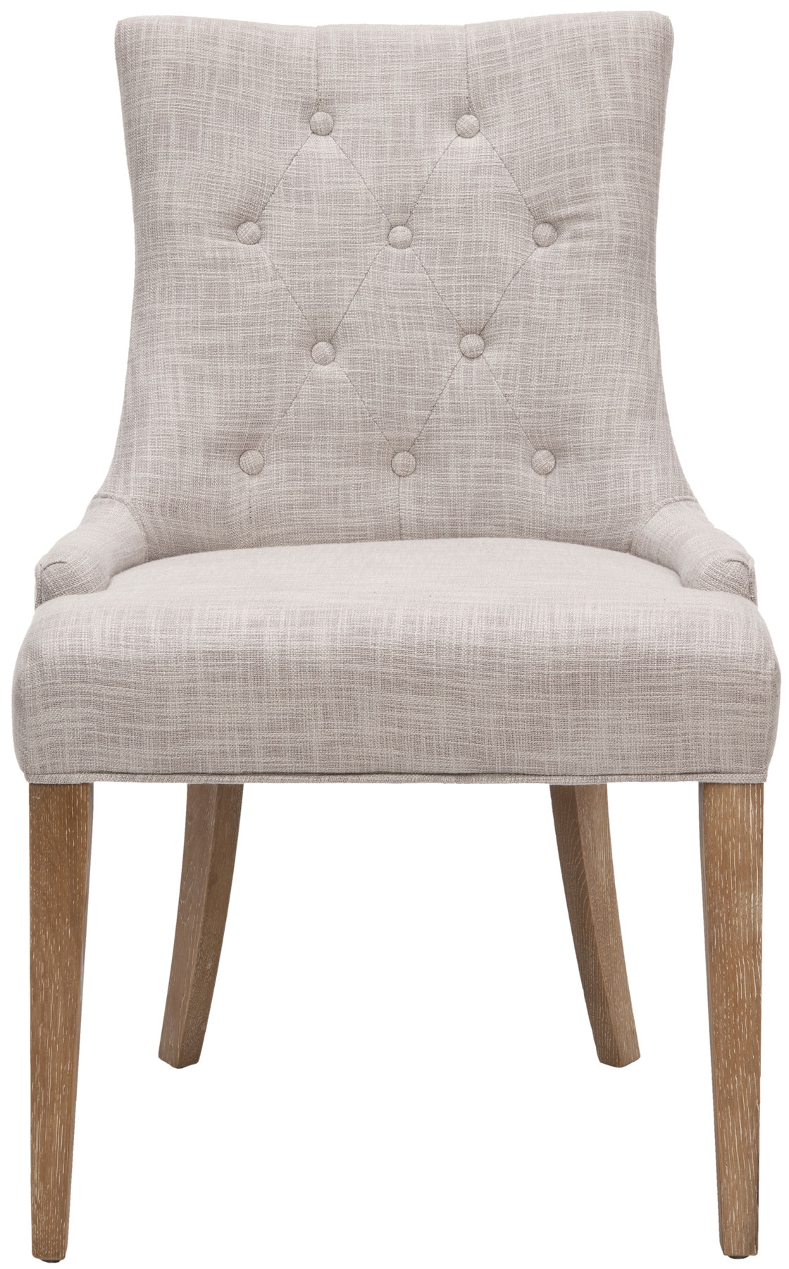 Becca 20''H Linen Dining Chair - Grey/White Washed - Safavieh - Image 0