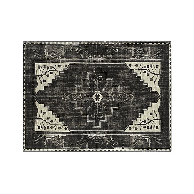 Anice Black Hand Knotted Oriental 8'x10' Rug - Image 0