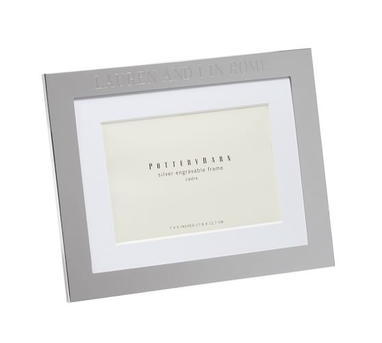 Silver-Plated Engravable Frames, 5 x 7" - Image 0