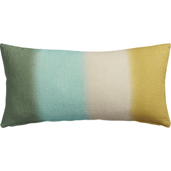 Tie dye stripes  pillow - 23x11 - Down-alternative Insert. - Image 0