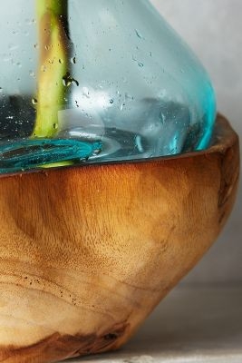 Teak & Bottle Vase - Small - Image 0