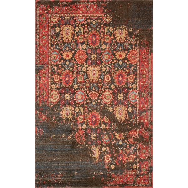 nuLOOM Traditional Persian Modern Vintage Multi Rug (5'3 x 7'7) - Image 0
