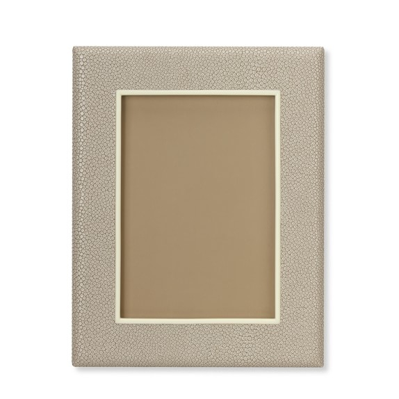 Faux Shagreen Picture Frame, 5" X 7", Ivory - Image 0
