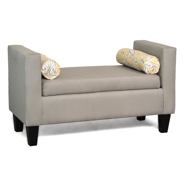 Amelia Upholstered Bench - Crawford Putty - Image 0