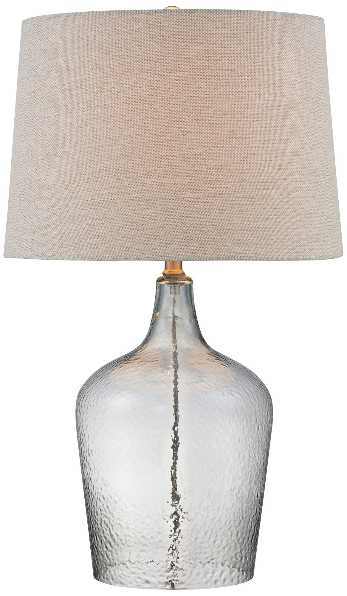Lite Source Panthea Clear Textured Glass Jug Table Lamp - Image 0
