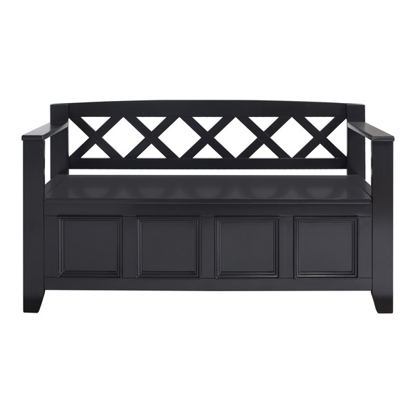 Amherst Wood Storage Entryway Bench - Image 0