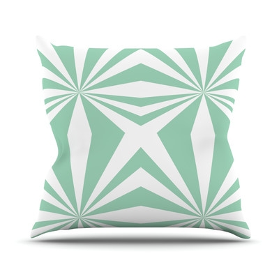 Starburst by Project M Outdoor Throw Pillow, 16"Sq, Mint - Image 0