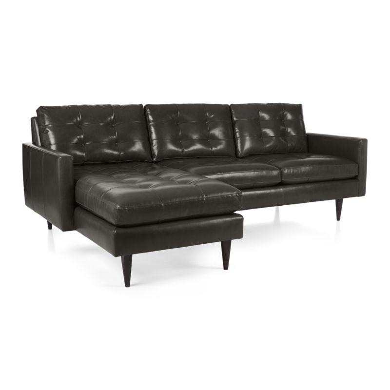 Petrie Leather 2-Piece Sectional Sofa - Image 0