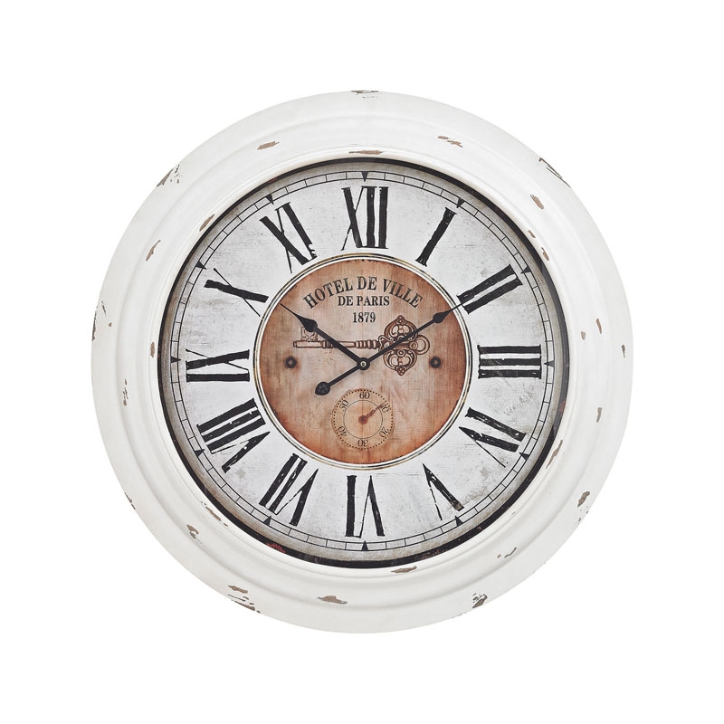 Theodore Wall Clock In Antique White - Image 0