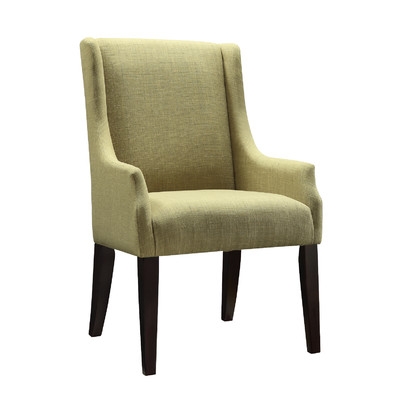 Mandala Linen Sloped Arm Chair-Chartreuse - Image 0