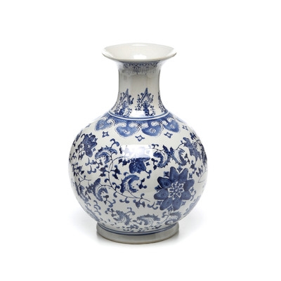 Blue Floral Vase - Image 0