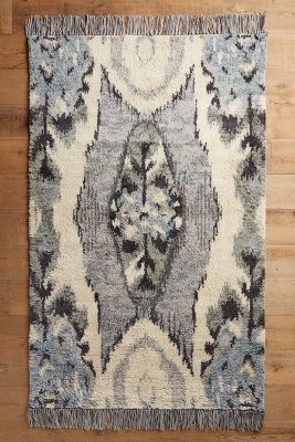 Stretched Ikat Rug-5' X 8' - Image 0