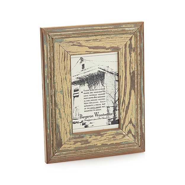 Salvaged Wood 4x6 Picture Frame - Image 0