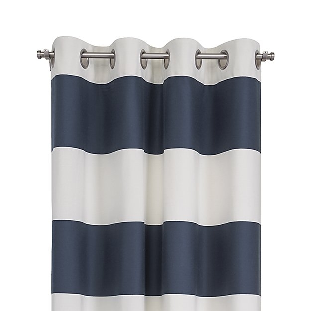 Alston Ivory/Grey 50"x96" Curtain Panel - Image 0