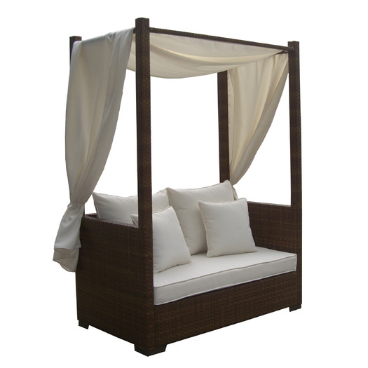 St Barths Daybed with Cushion and Curtains - Image 0