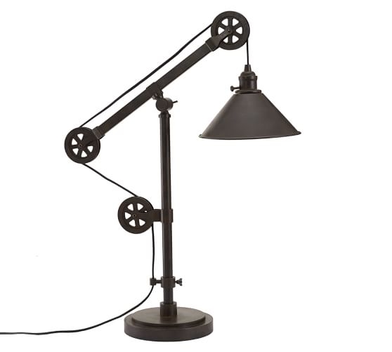 WARREN PULLEY TASK TABLE LAMP - Image 0