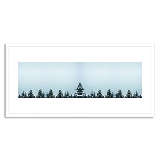 Treetops - 40" x 20" - White Frame - Image 0