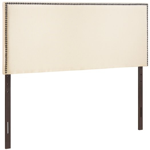 Upholstered Headboard, Queen, Ivory - Image 0
