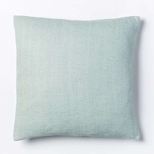 Silk Hand-Loomed Pillow Cover - Pale Harbor - 20" Sq. - Insert sold separately - Image 0