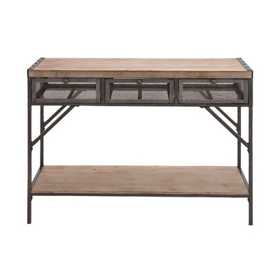 Perfect Wood & Metal Console Table - Image 0