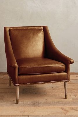 Leather Tillie Armchair - Caramel - Image 0